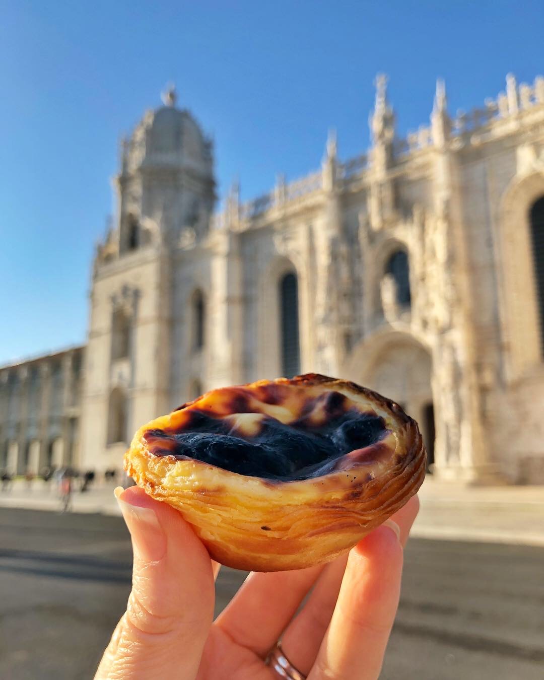 Portuguese Custard Tart in Lisbon